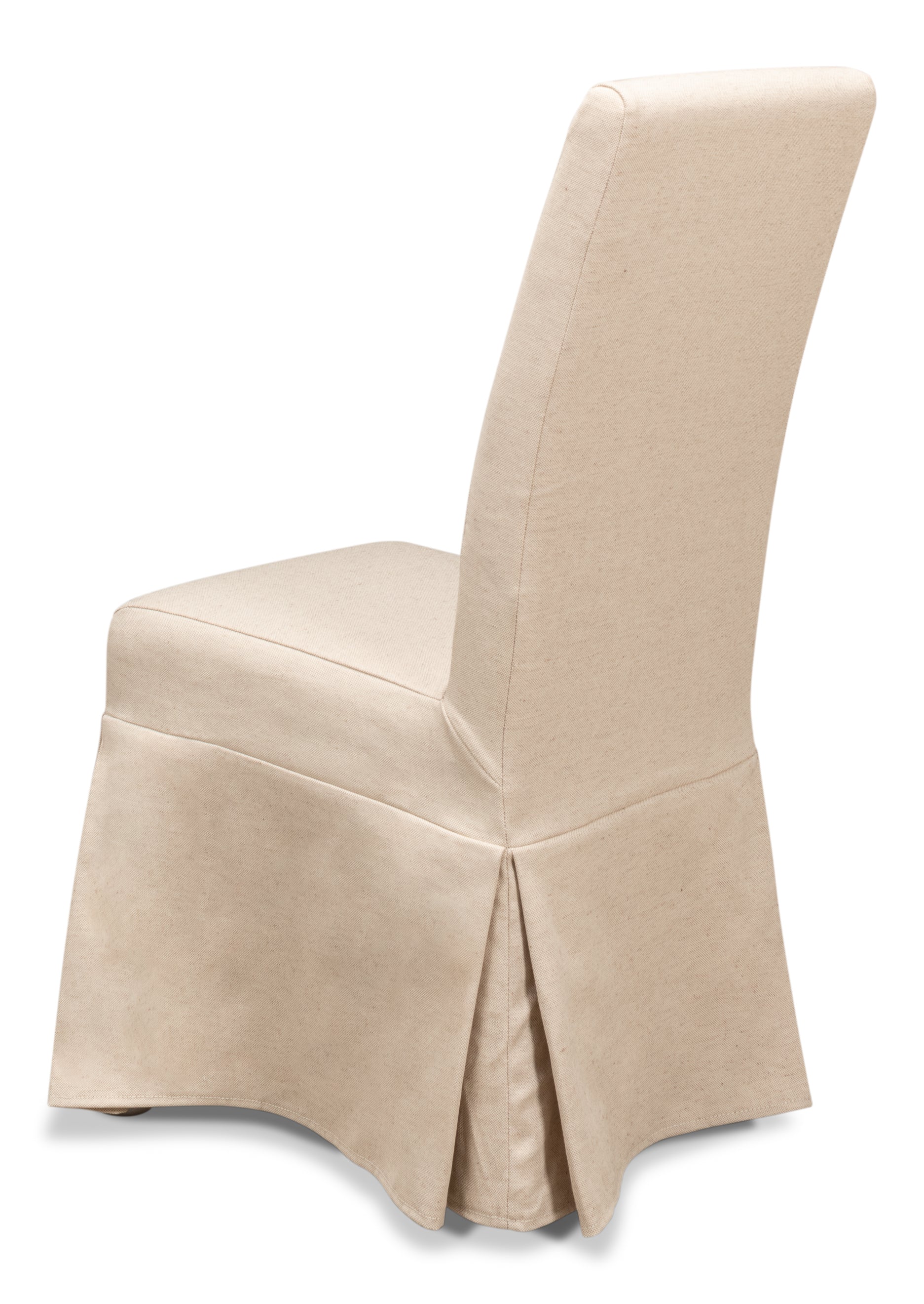 Slipcovered Dining Chairs in Beige Sailcloth, Sets of 2 - view 5