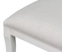 Klismos Dining Chairs in White with Cream Seats, Sets of 2 - view 9