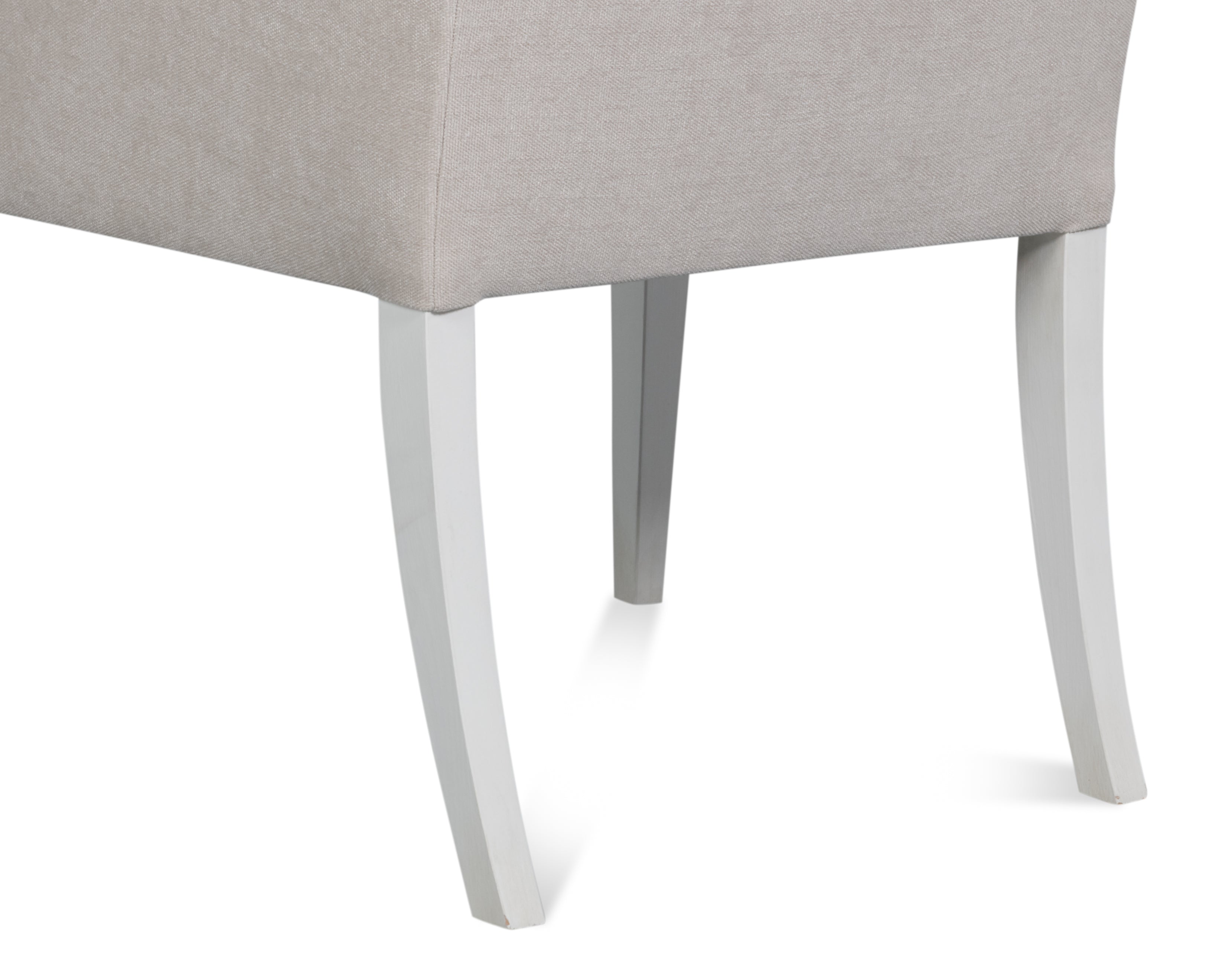 Upholstered Host Dining Chair in Ivory Chenille - view 10