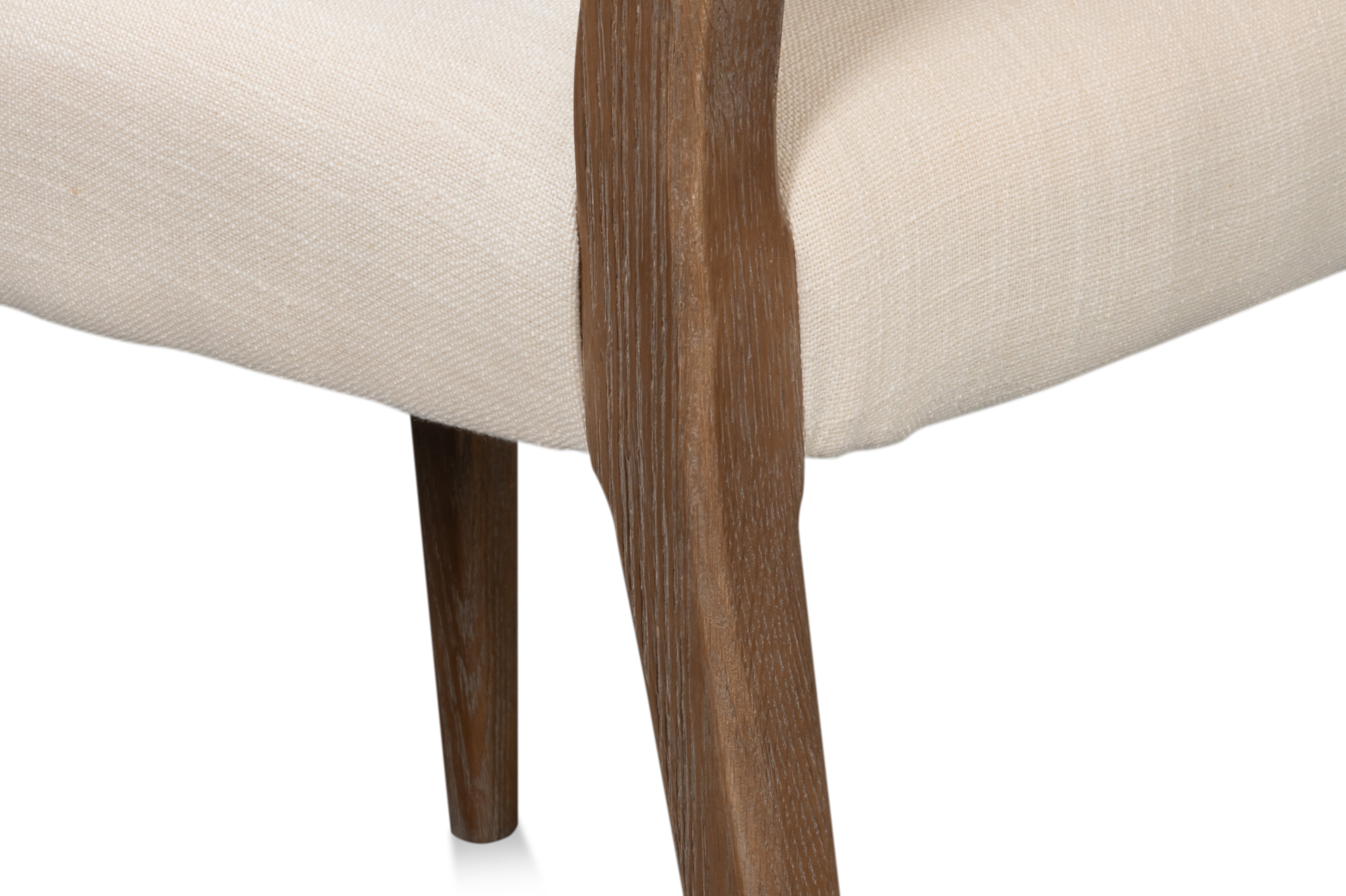 Parsons Dining Chairs in Beige with Medium Brown Legs, Sets of 2 - view 10