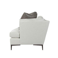 Modern sofa side profile showing design.