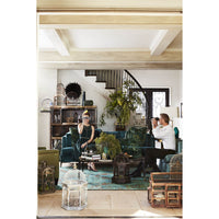 Interior scene with Aiden Modern Sofa, eclectic decor.