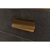 Close-up of end table handle detail.