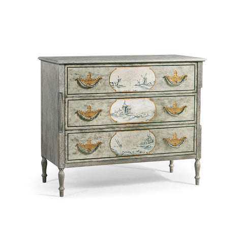 Antique Style Hand Painted Commode