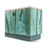 Side angle showcasing Aqua Mist console pattern.
