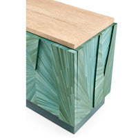Corner close-up of Aqua Mist console design.