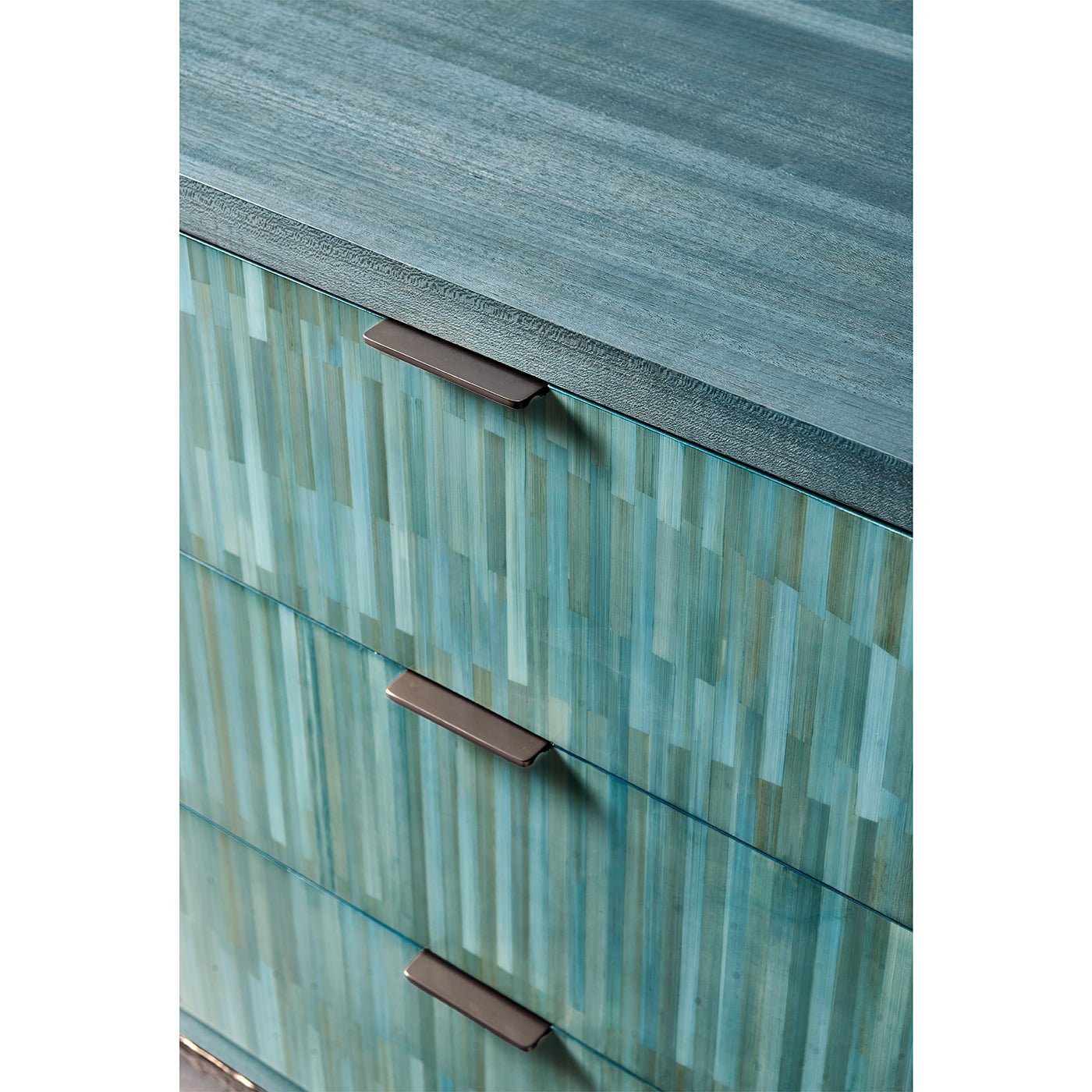 Close-up of chest top with handles.