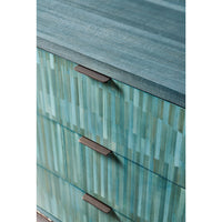 Close-up of chest top with handles.