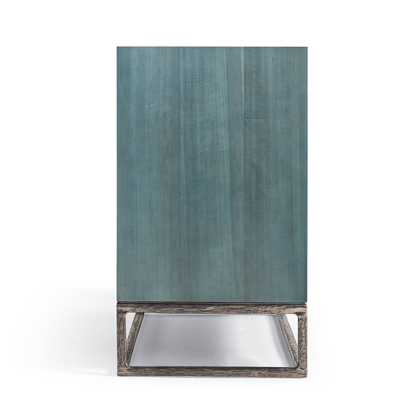 Side view of Aqua Mist chest of drawers.