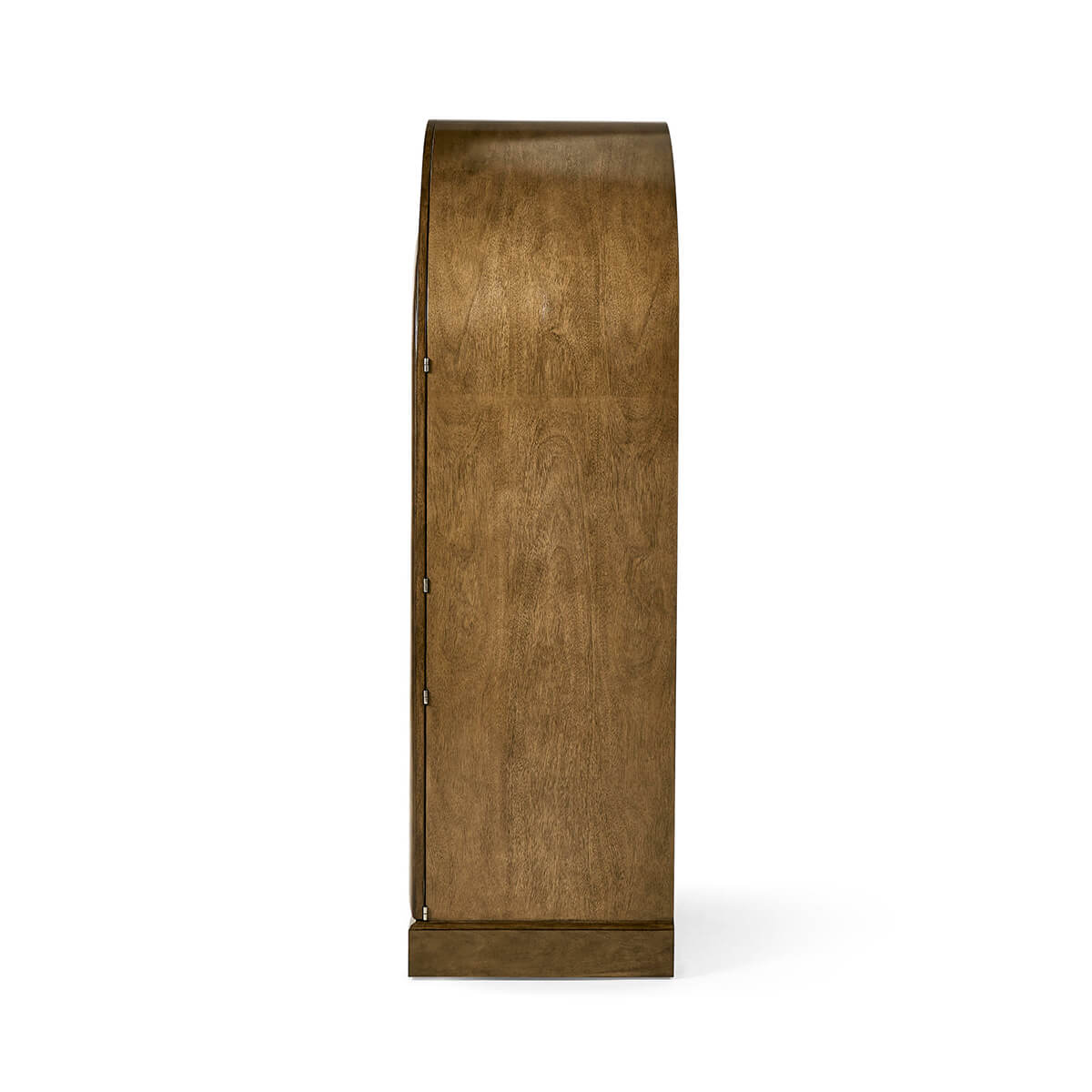 Side profile of Art Deco bar cabinet.