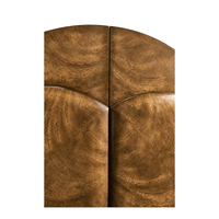 Close-up of Art Deco bar cabinet door detailing.