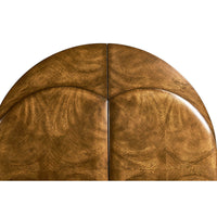 Detailed view of Art Deco bar cabinet top.