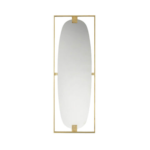 Art Deco Brass Wall Mirror