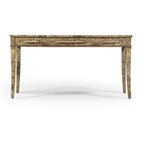 Art Deco style desk, front view, elegant design.