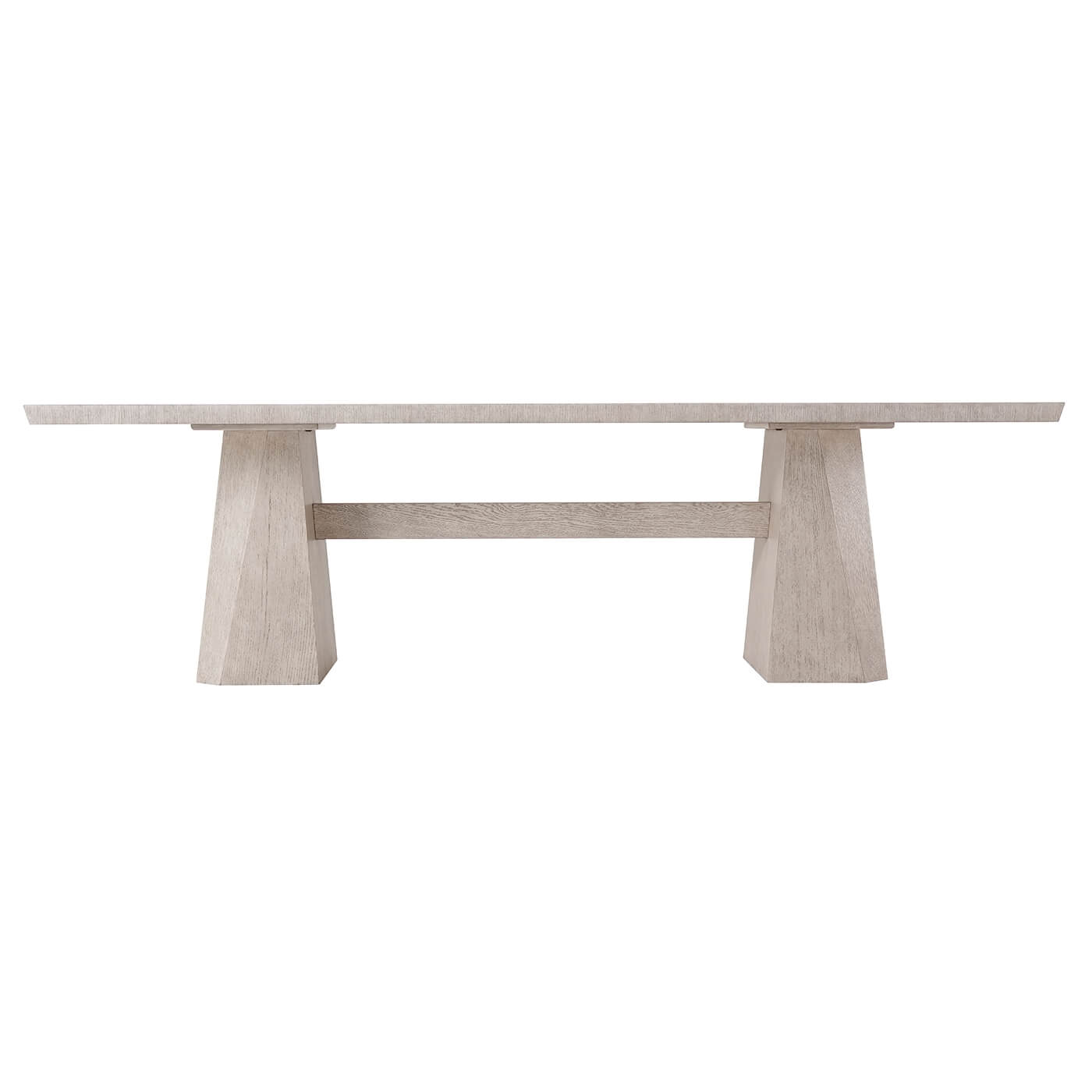 Side view of Art Deco style dining table design.