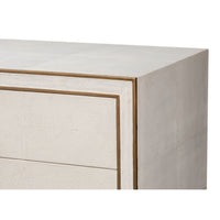 Art Deco Style Shagreen Dresser in Osprey White - additional view