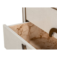 Art Deco Style Shagreen Dresser in Osprey White - additional view