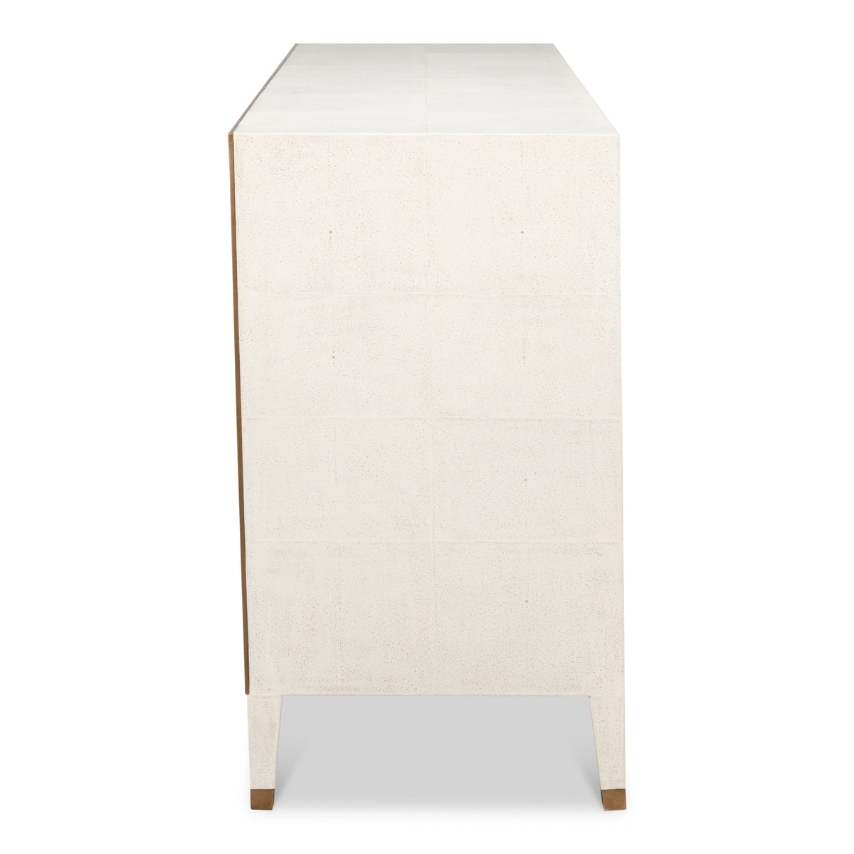 Art Deco Style Shagreen Dresser in Osprey White - additional view