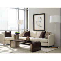 Art deco coffee and side tables in bright lounge