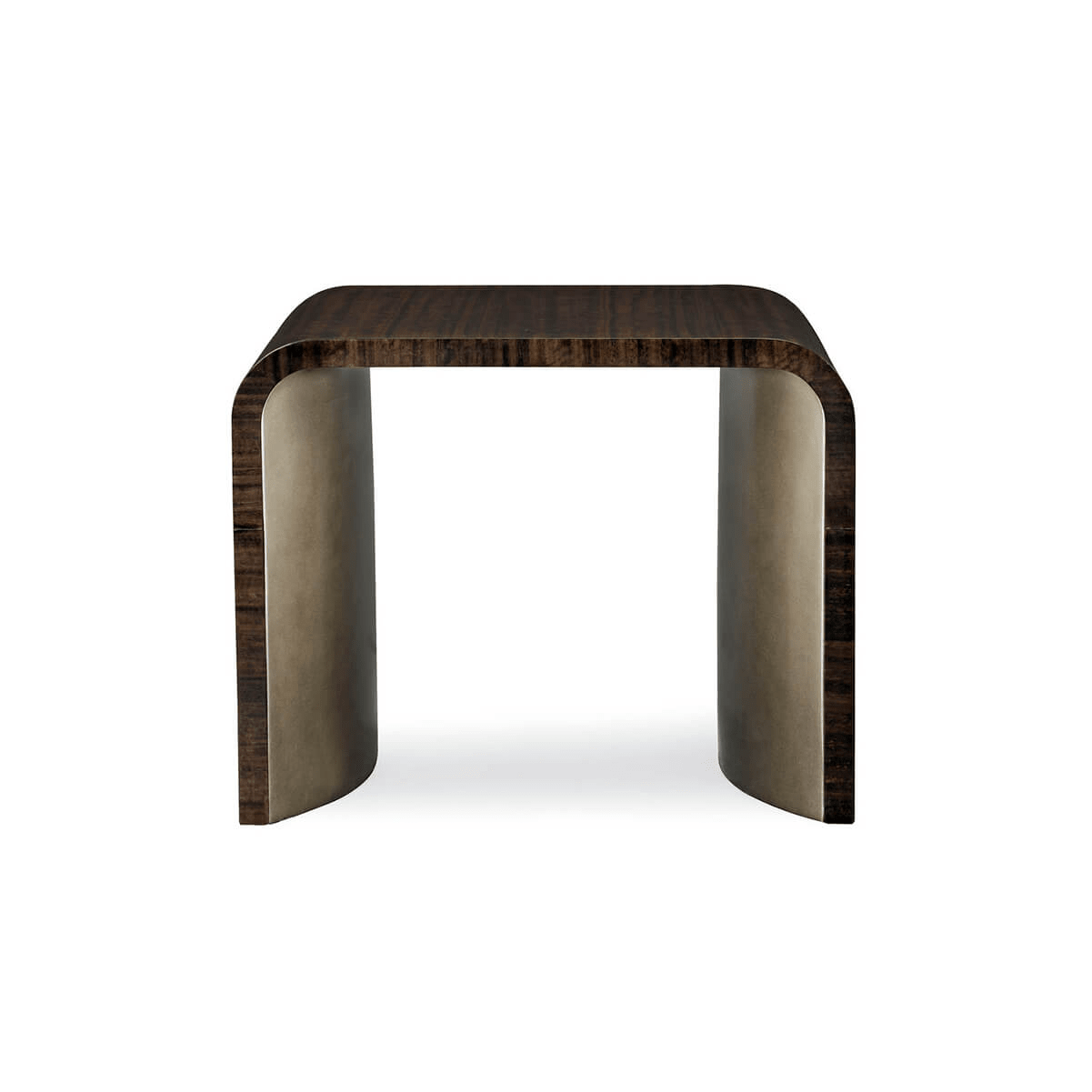 Front view of art deco style side table