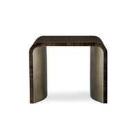 Front view of art deco style side table