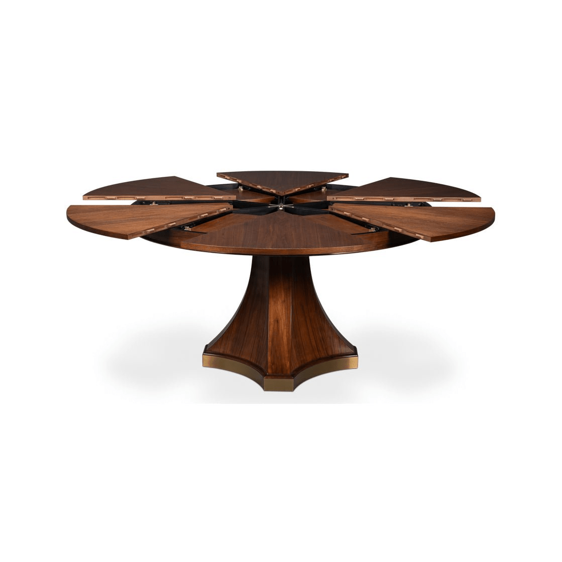 Table with two leaves extended.