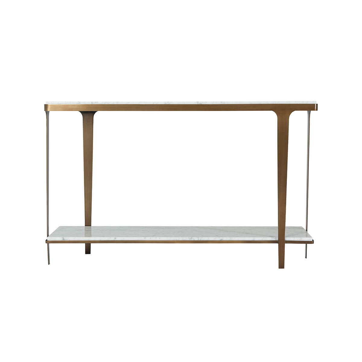 Front view of Art Deco style console table.