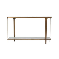 Front view of Art Deco style console table.