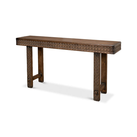 Artisan Carved Console Table