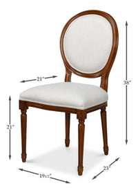 Louis XVI Dining Chairs with Oval Backs in Walnut, Sets of 2 - view 12