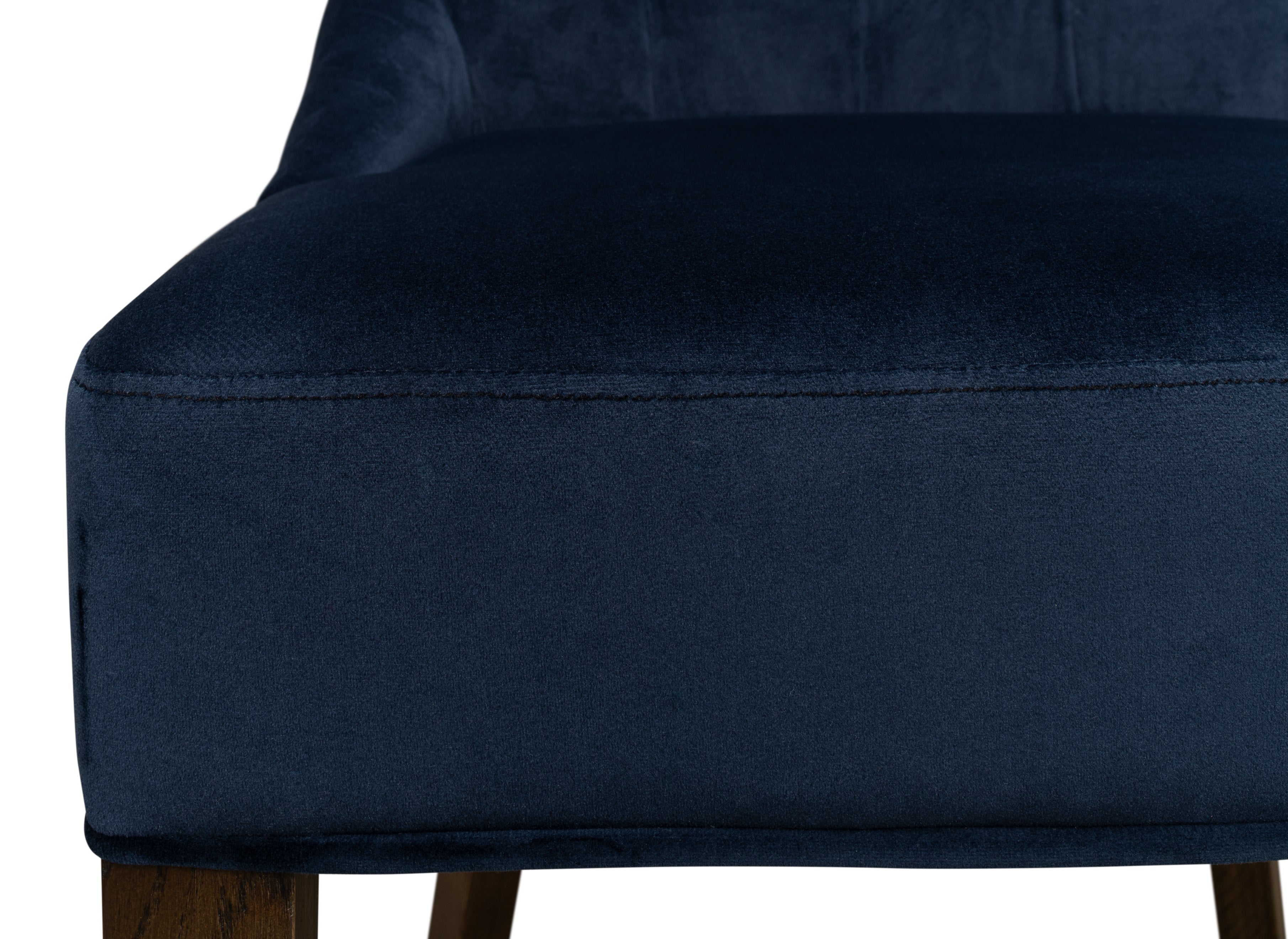 Tufted Velvet Dining Chairs in Navy Blue, Sets of 2 - view 8