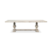 Front view of baroque style dining table.