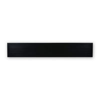 Top view of black sideboard showing flat surface.