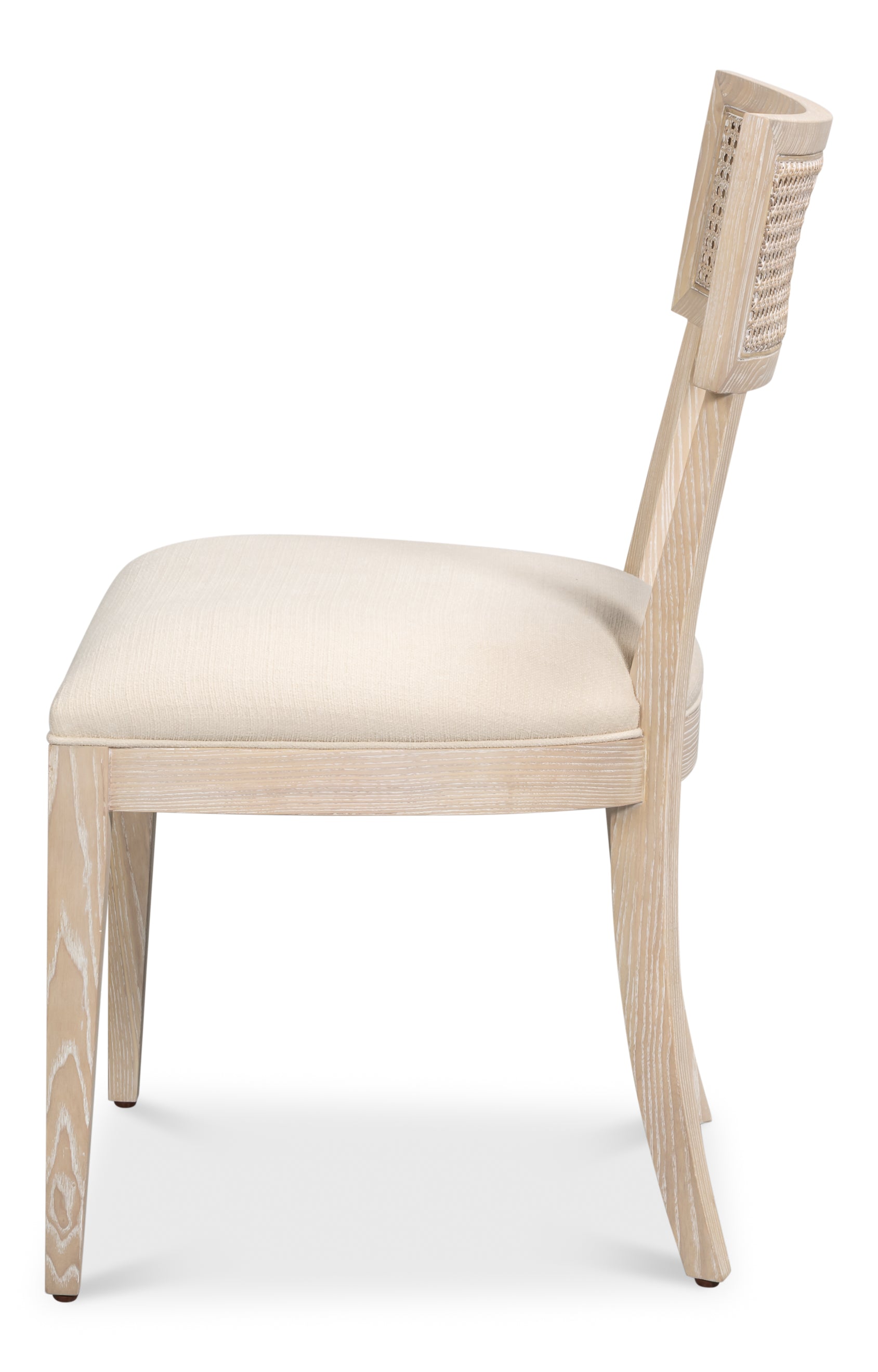 Swedish Klismos Cane Back Dining Chairs, Bleached Oak, Sets of 2 - view 3
