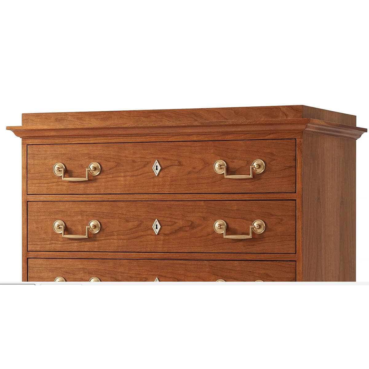 Top section view of Biedermeier Sémanier Chest of Drawers.