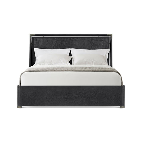 Black Mid Century Style Bed