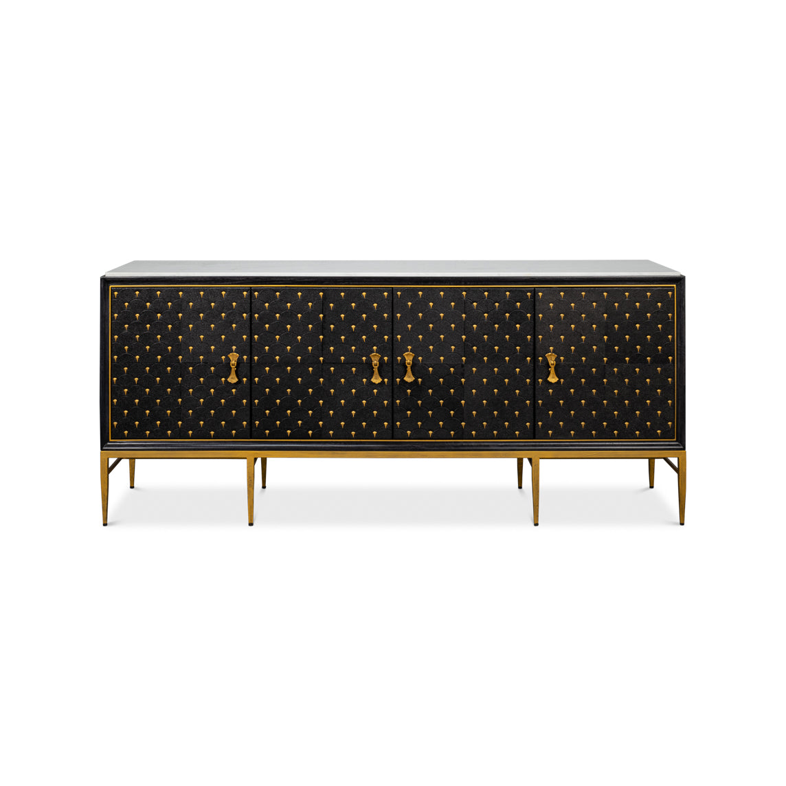 Mid-century modern sideboard, head-on view.