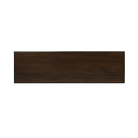 Top view of console table showing wood grain detail.