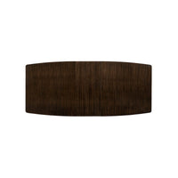 Top view of Art Deco extension dining table.