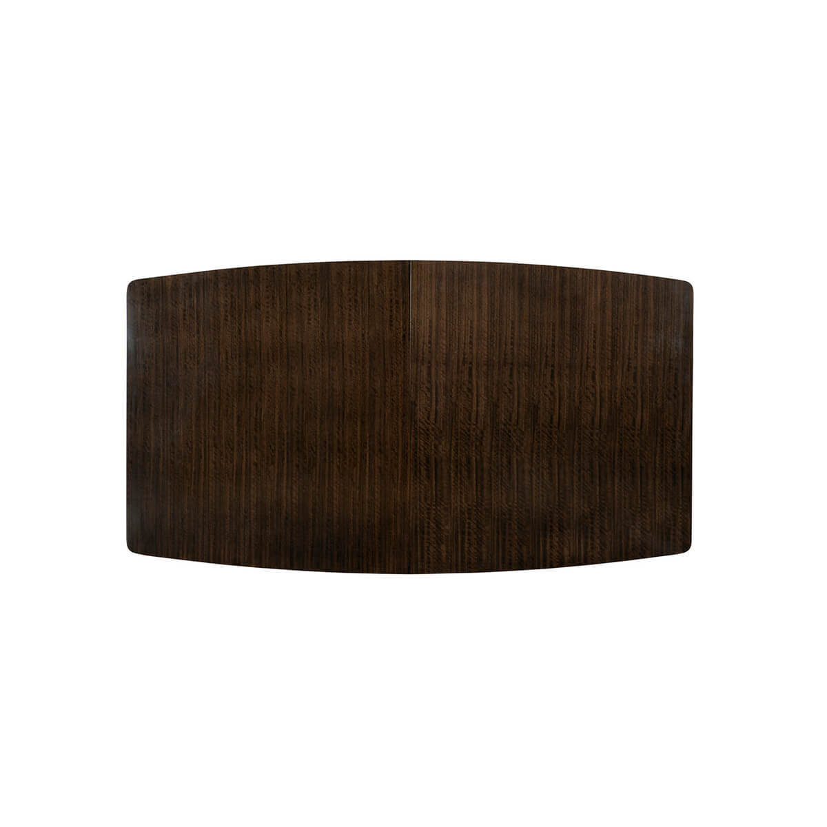 Overhead view of Art Deco extension dining table.