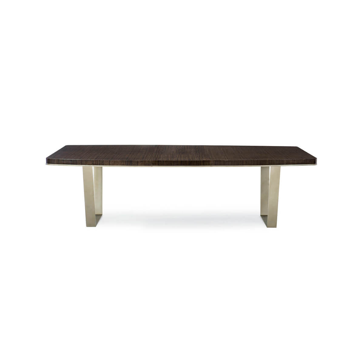 Front view of Art Deco extension dining table.