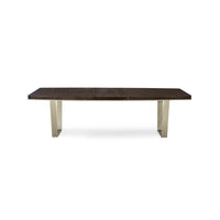Front view of Art Deco extension dining table.