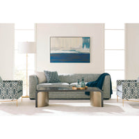Art Deco coffee table in stylish seating arrangement.