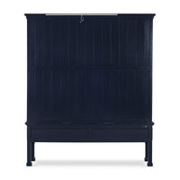 Chippendale Style Faux Bamboo Display Cabinet - Back view