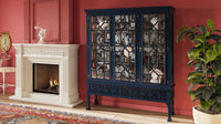 Chippendale Style Faux Bamboo Display Cabinet - Room view