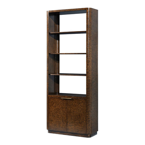Burl Wood Art Deco Bookcase