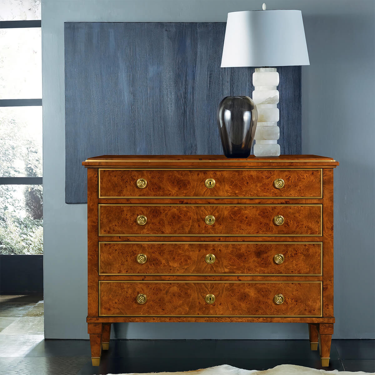 Burl Wood Chest of Drawers Burl Wood Chest of Drawers