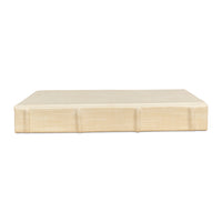 Linen Book Set of 12 in Ivory with Stitched Cloth Covers