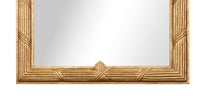 Regency Style Gold Leaf Mirror with Carved Palmette Crest - view 6