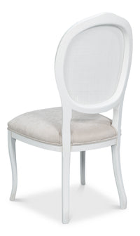 Louis XV Cane Back Dining Chairs in White, Sets of 2 - view 5